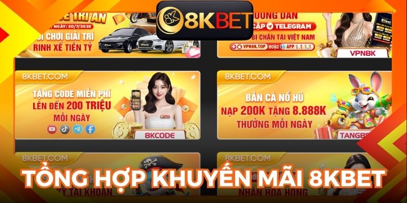 Khuyến mãi 8KBET dành tặng cho tất cả thành viên